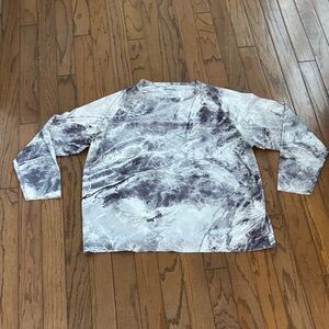 Men's Gray XXL Fishing Tie-Dye Shirt